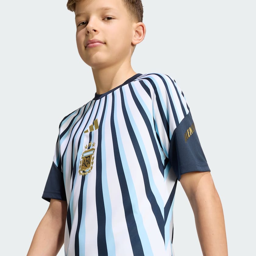 Adidas Camiseta Titular Prepartido Selección Argentina 26 Niños White