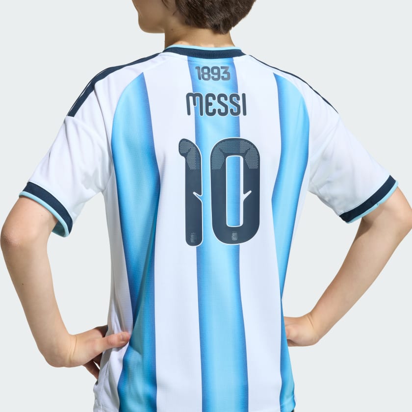 Adidas Camiseta Titular Selección Argentina 26 Versión Fan Messi Niños White / Icey Blue / Light Blue
