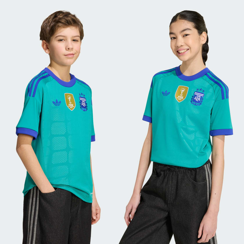Adidas Camiseta Alternativa Arquero Selección Argentina 26 Niños Pure Teal