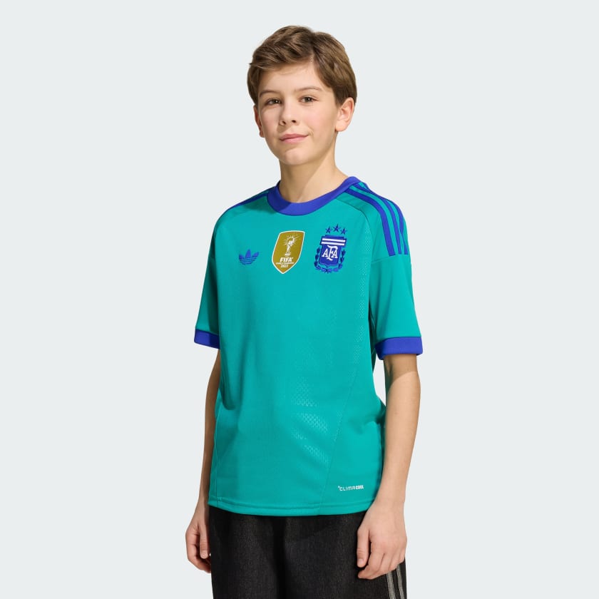 Adidas Camiseta Alternativa Arquero Selección Argentina 26 Niños Pure Teal