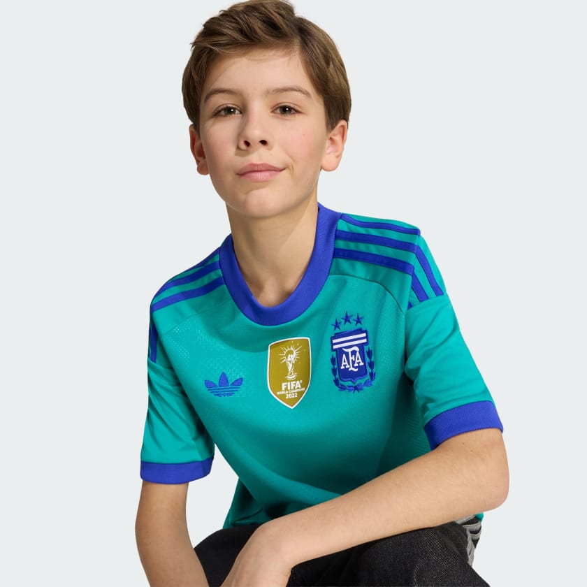 Adidas Camiseta Alternativa Arquero Selección Argentina 26 Niños Pure Teal