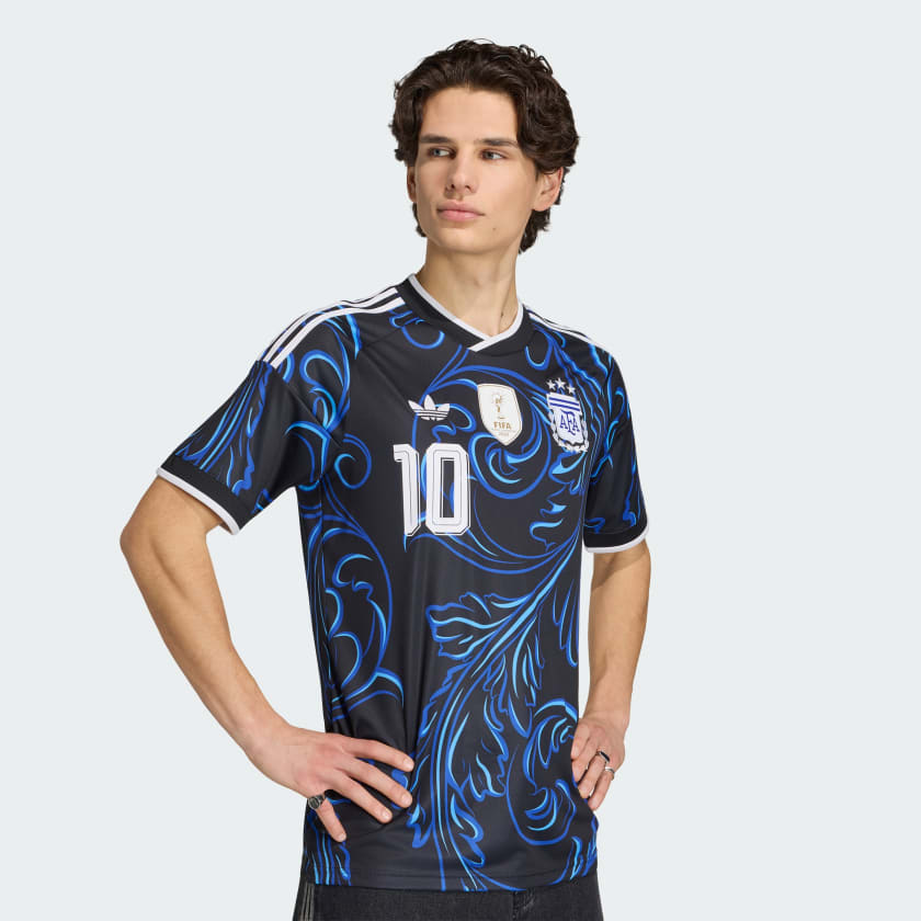 Adidas Camiseta Alternativa Selección Argentina 26 Messi Black / Lucid Blue / Blue Burst