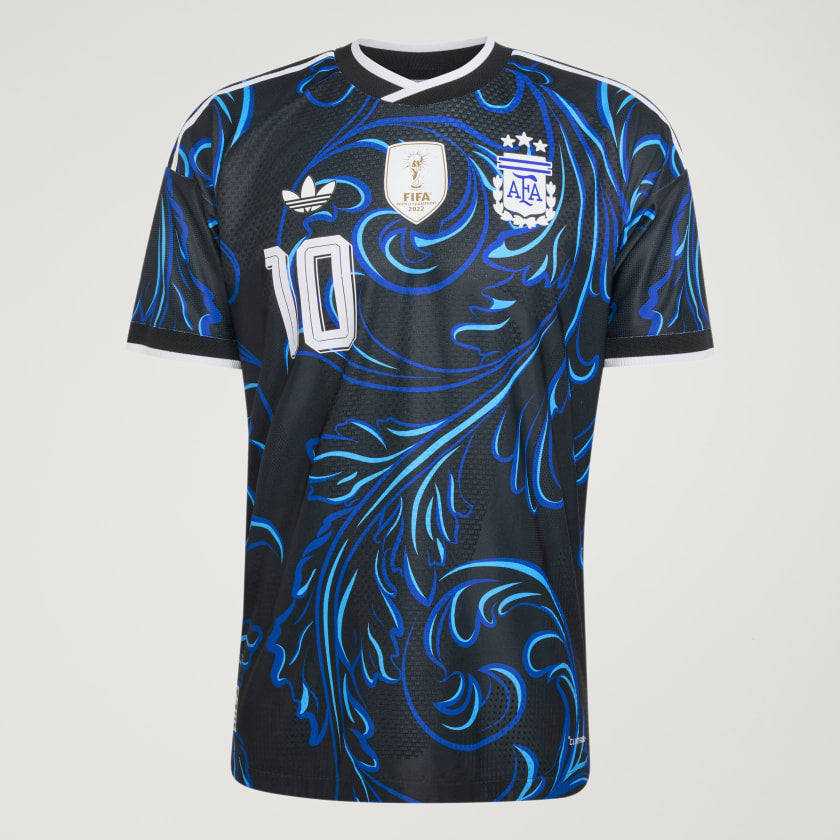 Adidas Camiseta Alternativa Selección Argentina 26 Messi Versión Jugador Black / Lucid Blue / Blue Burst