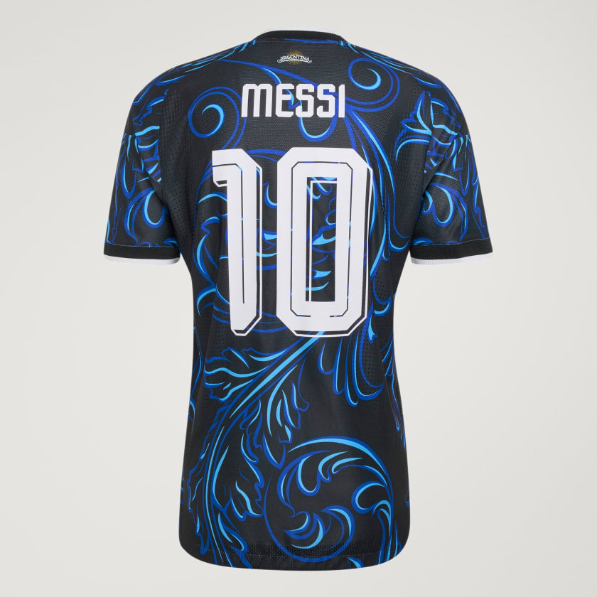 Adidas Camiseta Alternativa Selección Argentina 26 Messi Versión Jugador Black / Lucid Blue / Blue Burst