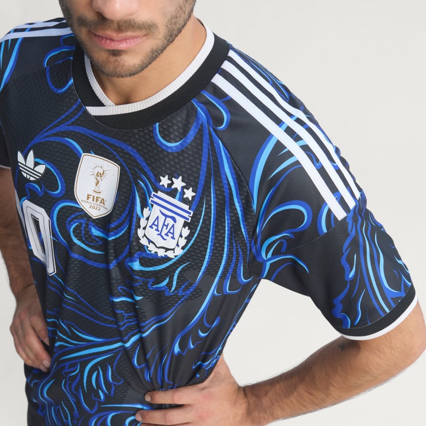 Adidas Camiseta Alternativa Selección Argentina 26 Messi Versión Jugador Black / Lucid Blue / Blue Burst