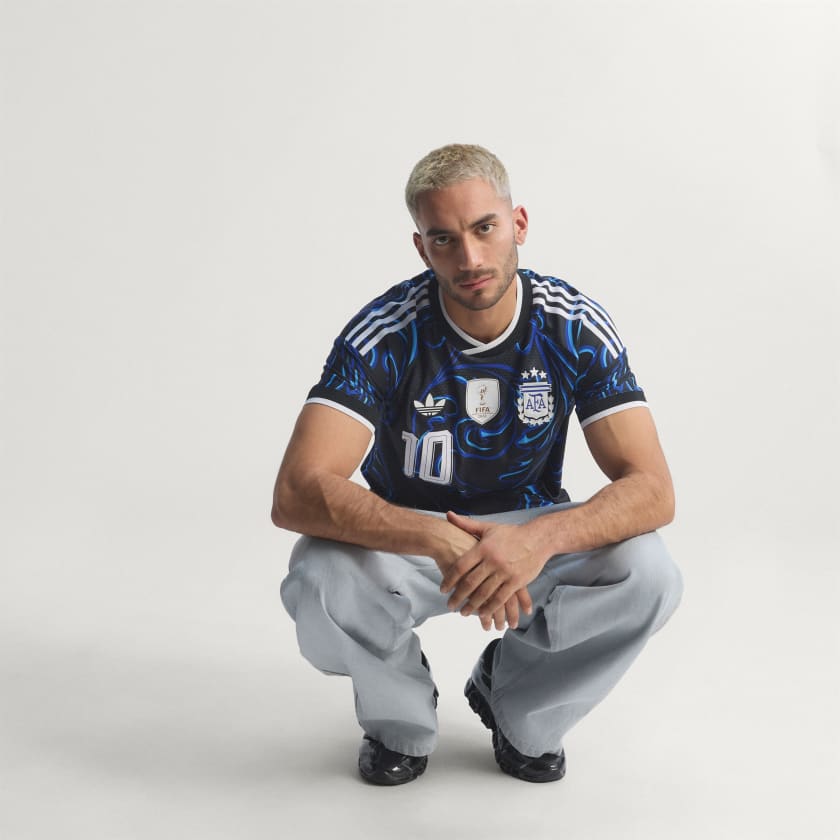 Adidas Camiseta Alternativa Selección Argentina 26 Messi Versión Jugador Black / Lucid Blue / Blue Burst