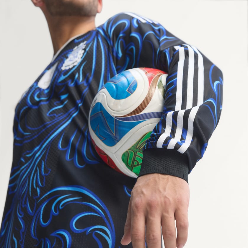Adidas Camiseta Alternativa Selección Argentina 26 Versión Jugador Manga Larga Black / Lucid Blue / Blue Burst