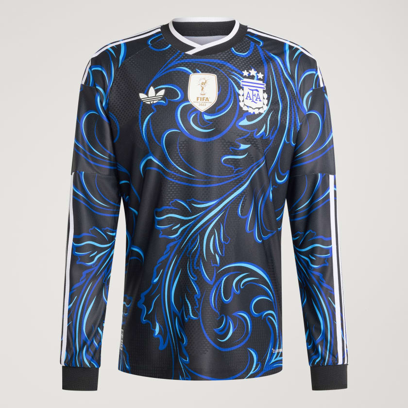Adidas Camiseta Alternativa Selección Argentina 26 Versión Jugador Manga Larga Black / Lucid Blue / Blue Burst
