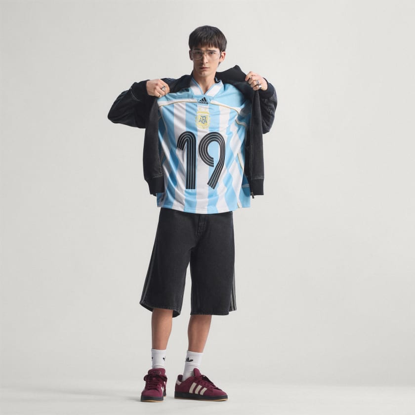 Adidas Camiseta Bringback Remixed Argentina Clear Blue / White / Black