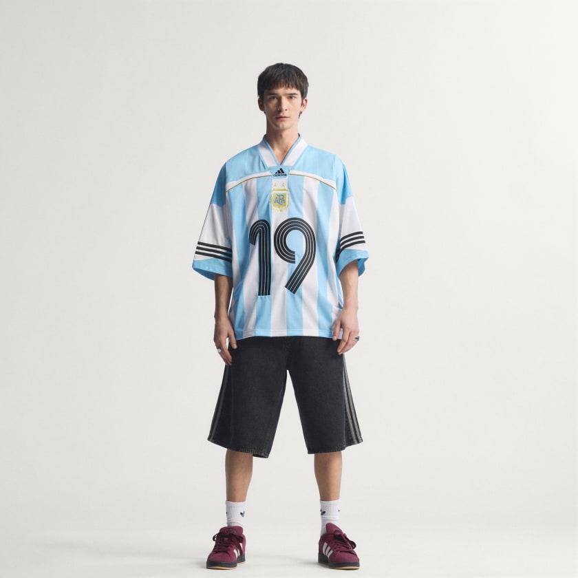 Adidas Camiseta Bringback Remixed Argentina Clear Blue / White / Black