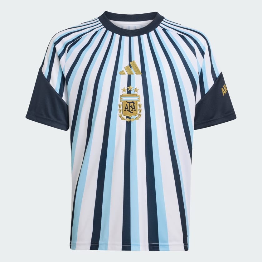 Adidas Camiseta Titular Prepartido Selección Argentina 26 Niños White