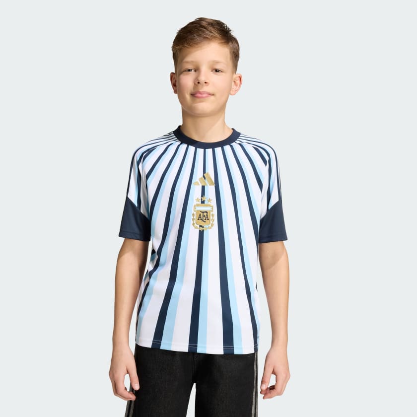 Adidas Camiseta Titular Prepartido Selección Argentina 26 Niños White