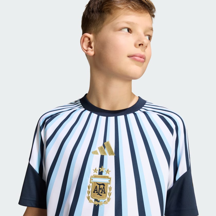 Adidas Camiseta Titular Prepartido Selección Argentina 26 Niños White