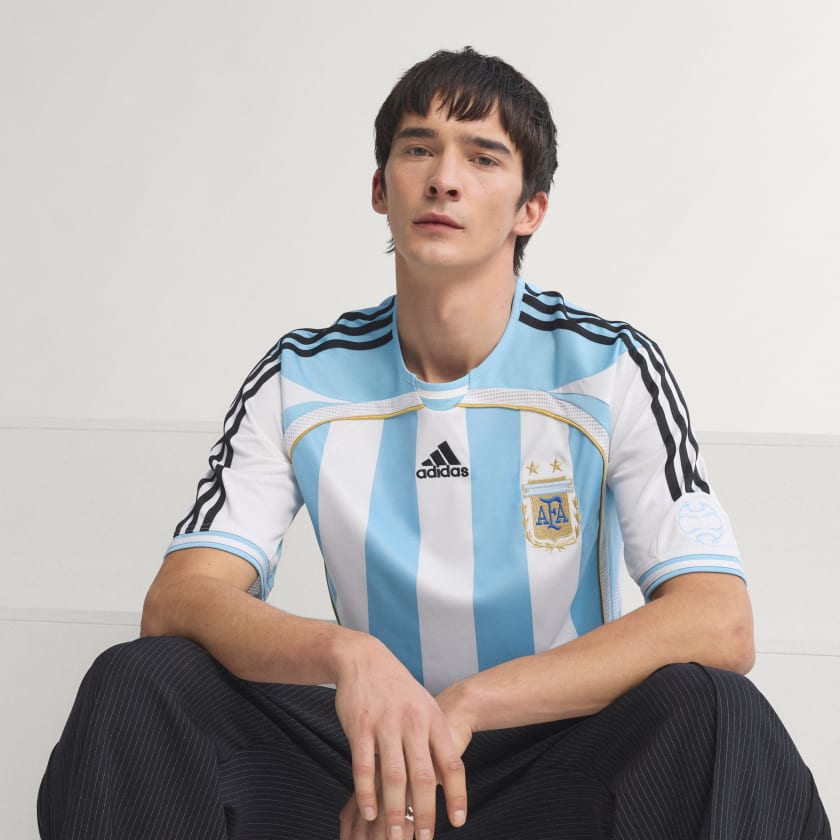 Adidas Camiseta Titular Selección Argentina 2006 White / Clear Blue