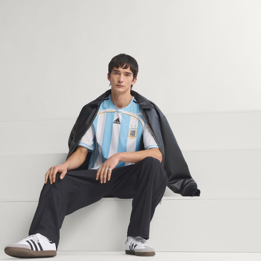 Adidas Camiseta Titular Selección Argentina 2006 White / Clear Blue