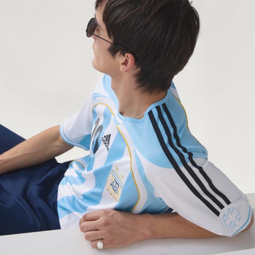 Adidas Camiseta Titular Selección Argentina 2006 Messi White