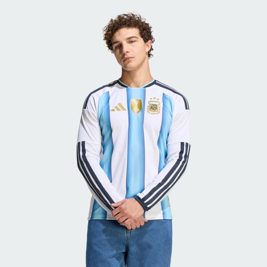 Adidas Camiseta Titular Selección Argentina 26 Manga Larga White / Icey Blue / Light Blue