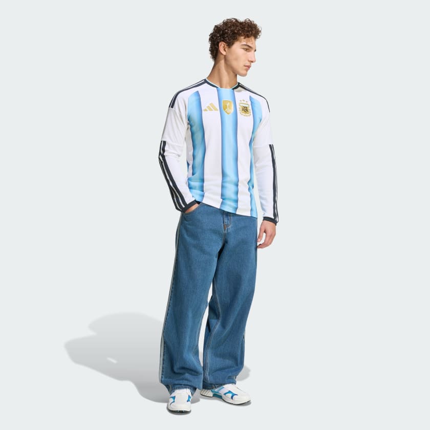 Adidas Camiseta Titular Selección Argentina 26 Manga Larga White / Icey Blue / Light Blue