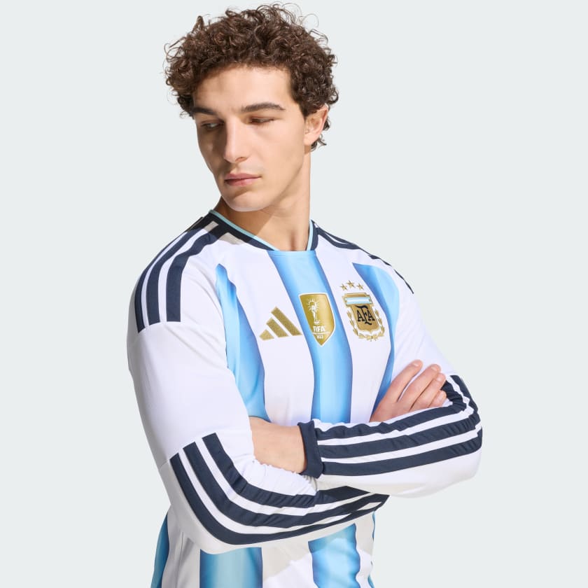 Adidas Camiseta Titular Selección Argentina 26 Manga Larga White / Icey Blue / Light Blue