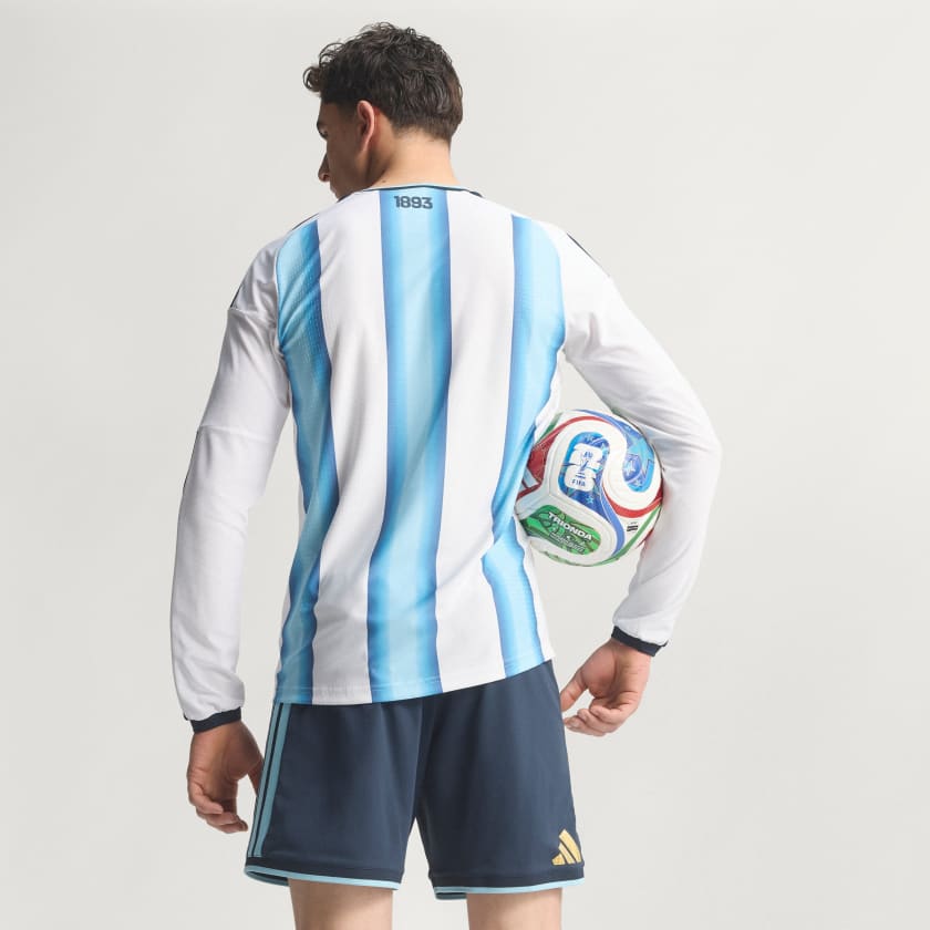 Adidas Camiseta Titular Selección Argentina 26 Manga Larga Versión Jugador White / Icey Blue / Light Blue