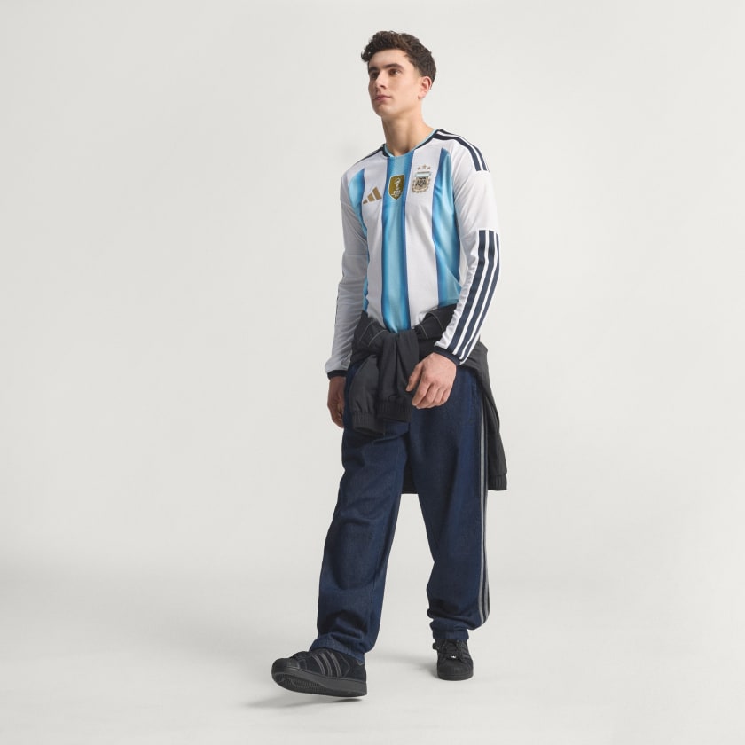 Adidas Camiseta Titular Selección Argentina 26 Manga Larga Versión Jugador White / Icey Blue / Light Blue