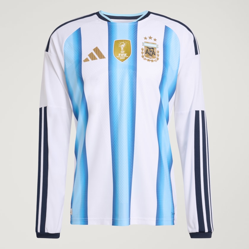 Adidas Camiseta Titular Selección Argentina 26 Manga Larga Versión Jugador White / Icey Blue / Light Blue