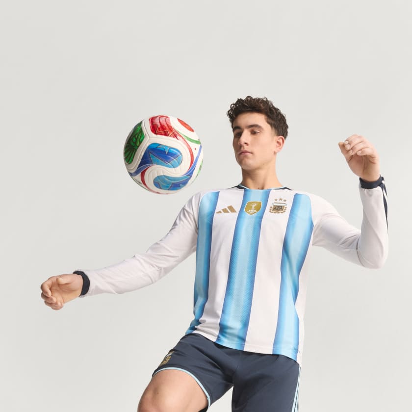 Adidas Camiseta Titular Selección Argentina 26 Manga Larga Versión Jugador White / Icey Blue / Light Blue
