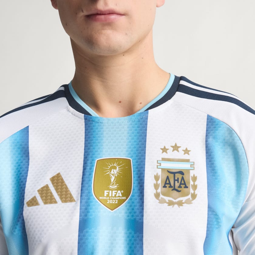 Adidas Camiseta Titular Selección Argentina 26 Manga Larga Versión Jugador White / Icey Blue / Light Blue