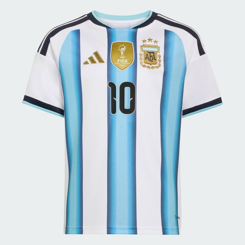 Adidas Camiseta Titular Selección Argentina 26 Versión Fan Messi Niños White / Icey Blue / Light Blue