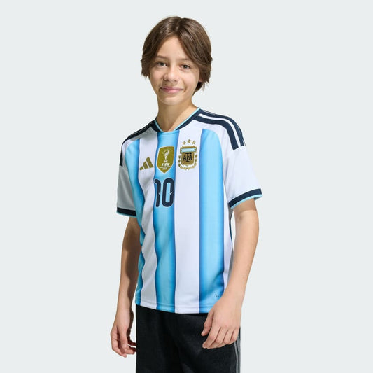 Adidas Camiseta Titular Selección Argentina 26 Versión Fan Messi Niños White / Icey Blue / Light Blue