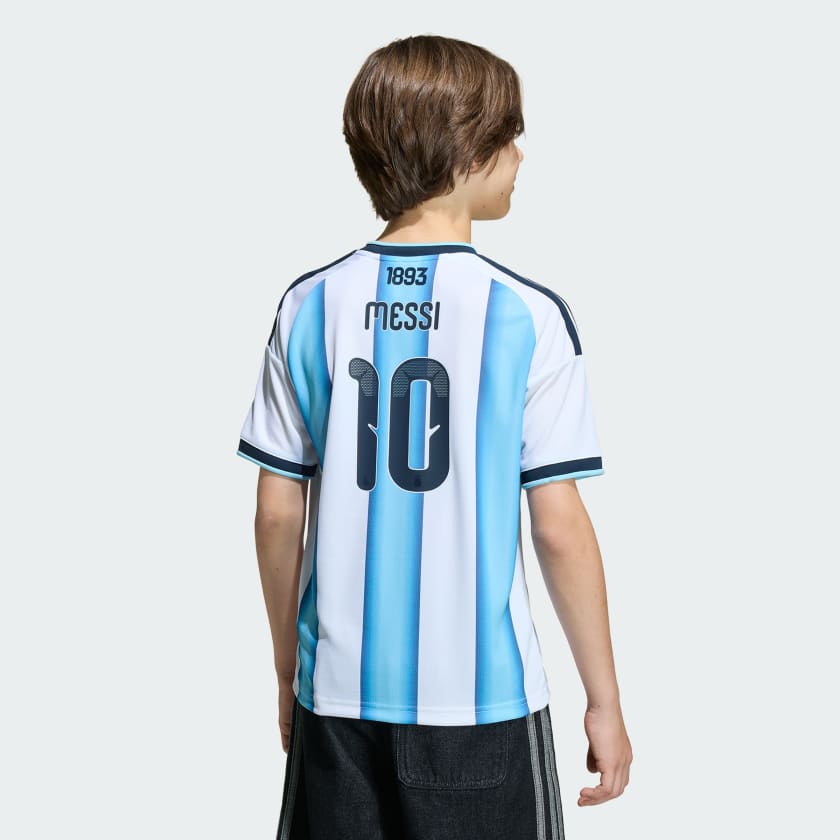 Adidas Camiseta Titular Selección Argentina 26 Versión Fan Messi Niños White / Icey Blue / Light Blue