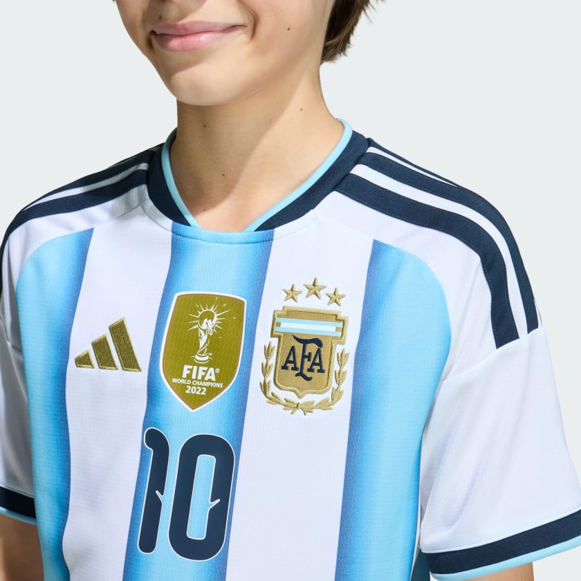 Adidas Camiseta Titular Selección Argentina 26 Versión Fan Messi Niños White / Icey Blue / Light Blue