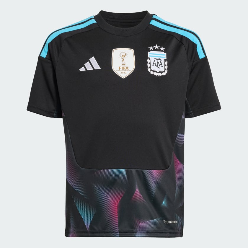 Adidas Camiseta Titular de Arquero Selección Argentina 26 Niños Black