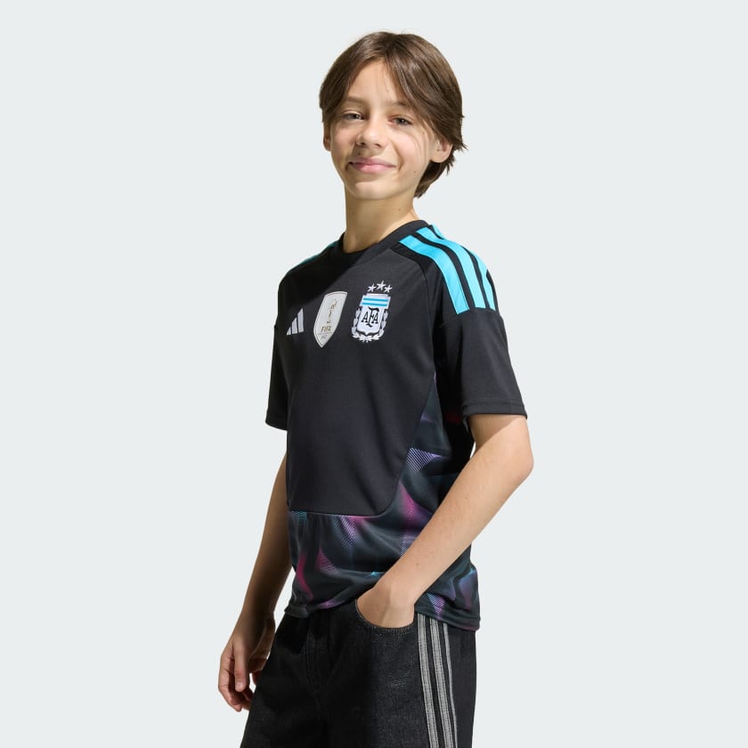 Adidas Camiseta Titular de Arquero Selección Argentina 26 Niños Black