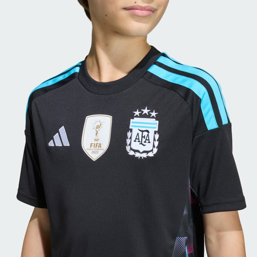 Adidas Camiseta Titular de Arquero Selección Argentina 26 Niños Black