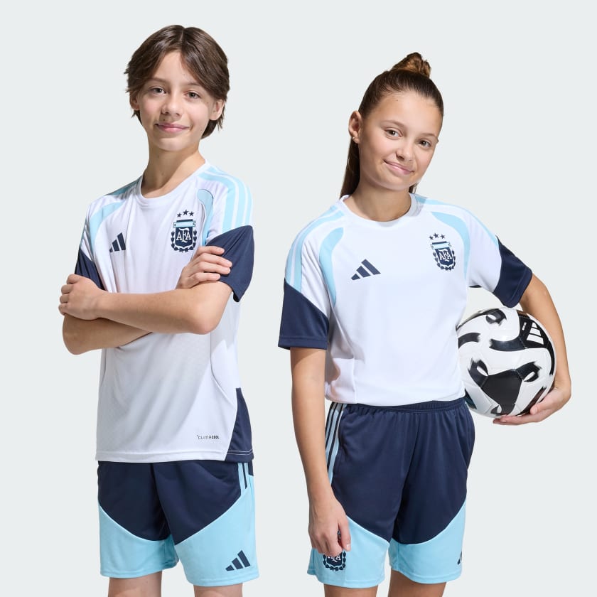 Adidas Camiseta de Entrenamiento Tiro Selección Argentina 26 Niños White