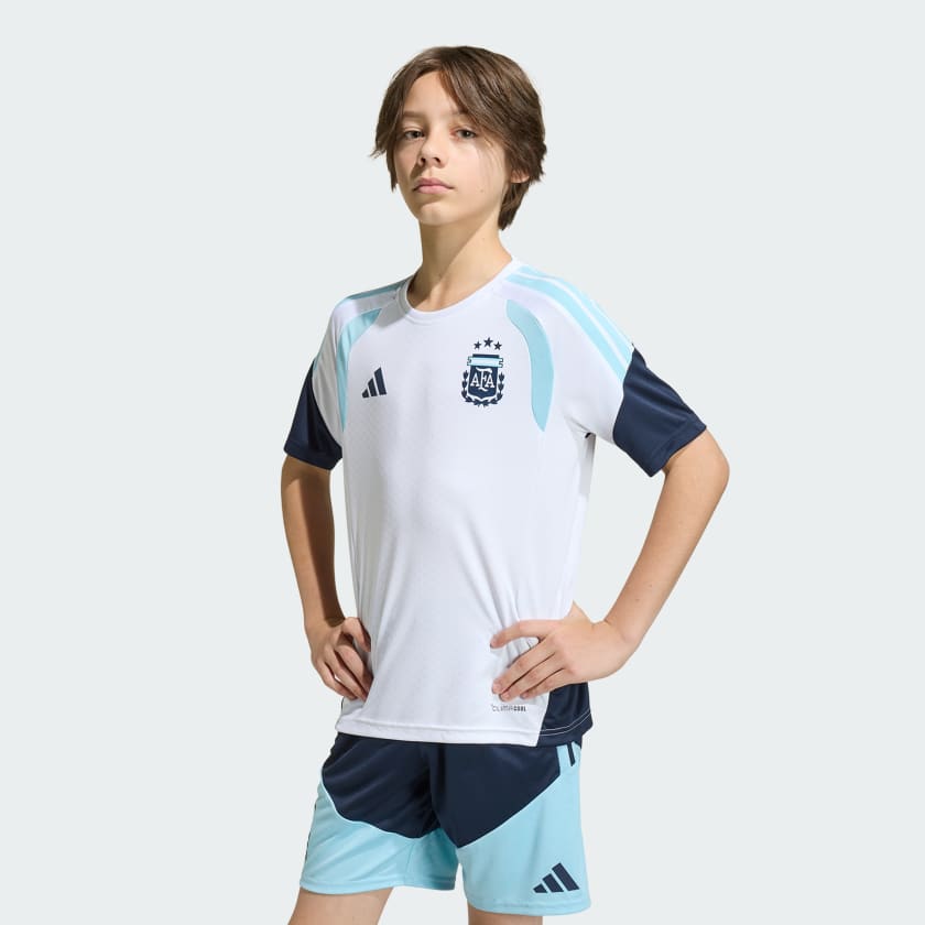 Adidas Camiseta de Entrenamiento Tiro Selección Argentina 26 Niños White