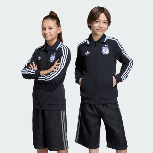 Adidas Campera Anthem Alternativa Selección Argentina Niños Black