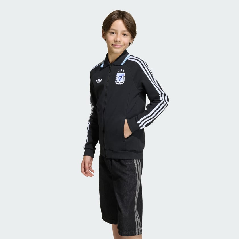Adidas Campera Anthem Alternativa Selección Argentina Niños Black