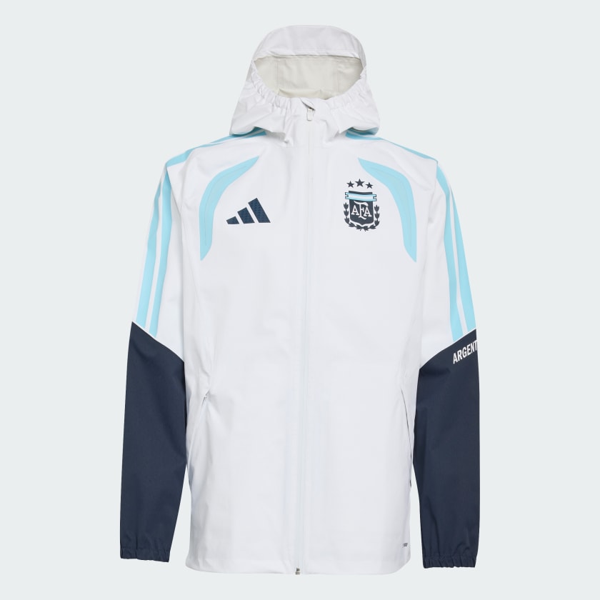 Adidas Campera Impermeable Tiro Pro Selección Argentina 26 White