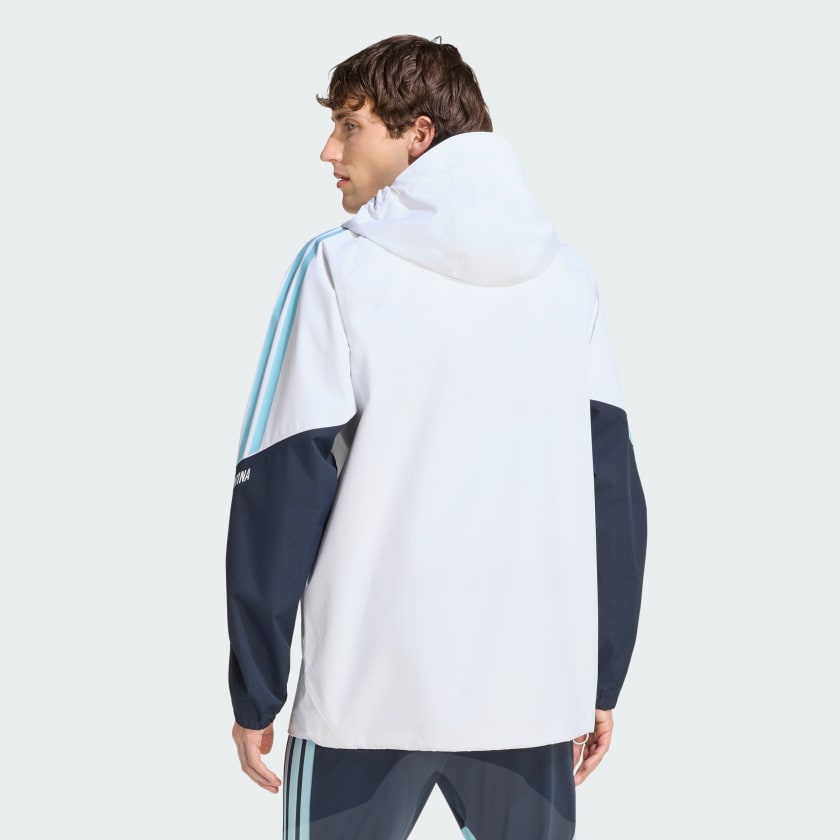 Adidas Campera Impermeable Tiro Pro Selección Argentina 26 White