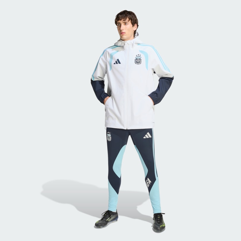 Adidas Campera Impermeable Tiro Pro Selección Argentina 26 White