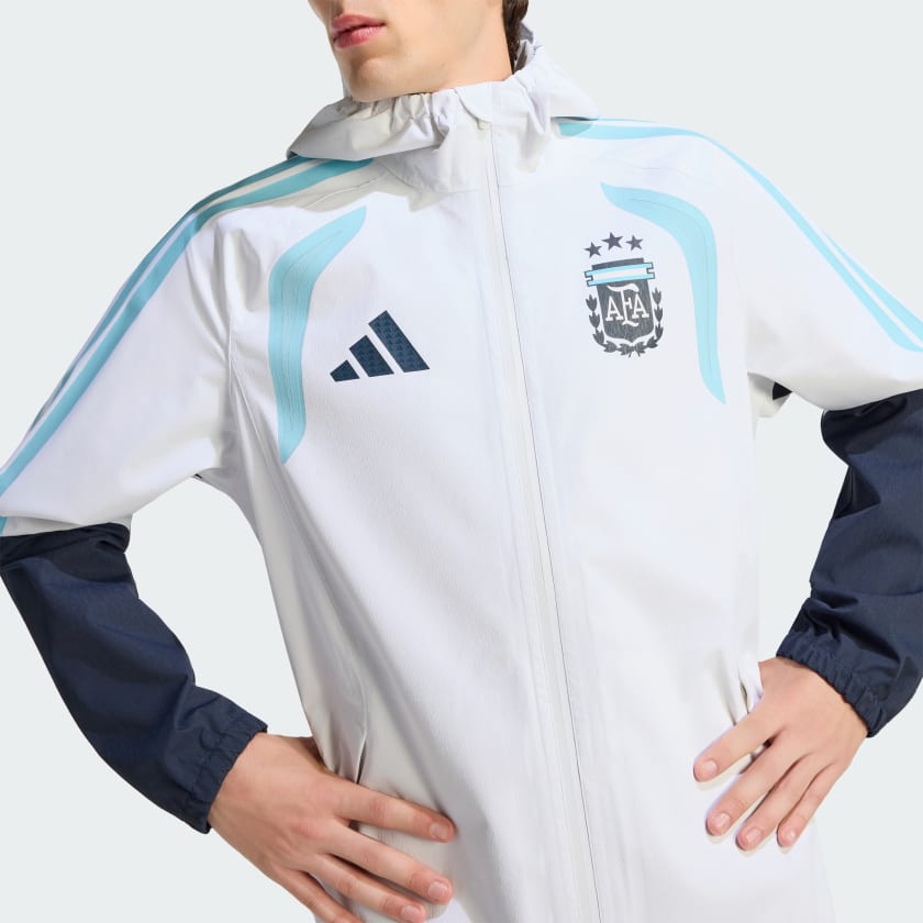 Adidas Campera Impermeable Tiro Pro Selección Argentina 26 White