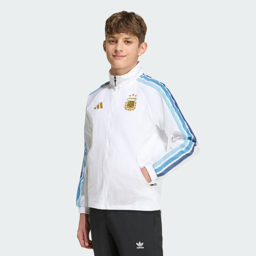 Adidas Campera Titular Anthem Argentina para Niños White