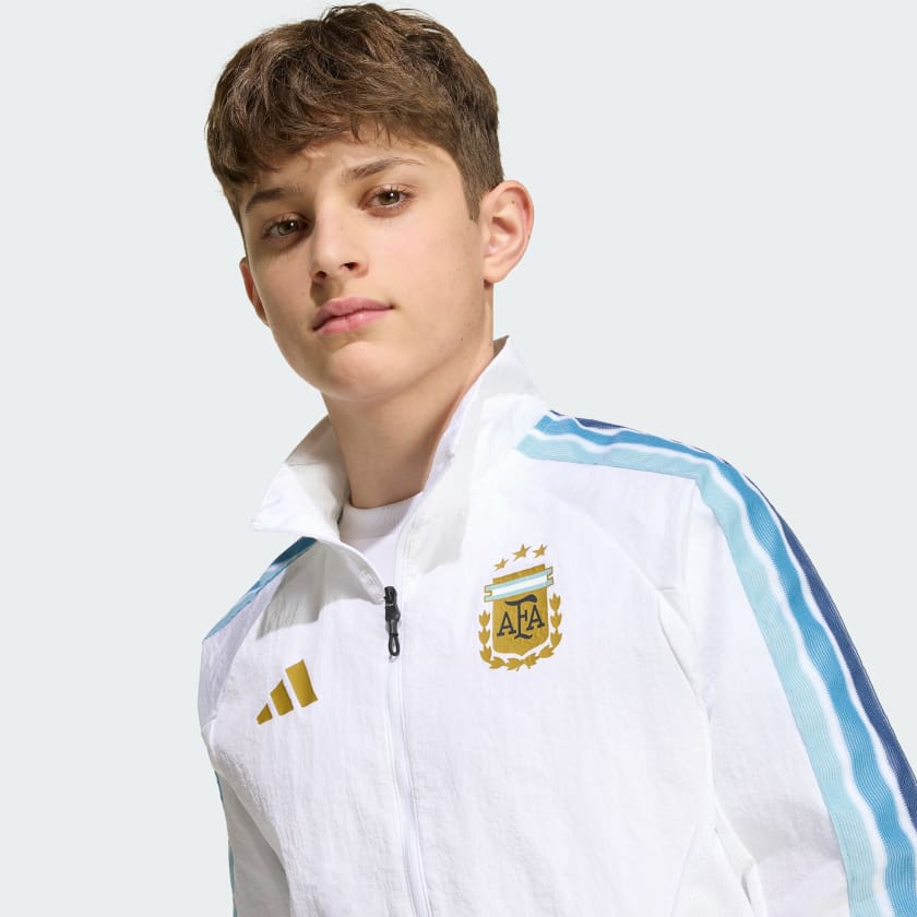 Adidas Campera Titular Anthem Argentina para Niños White