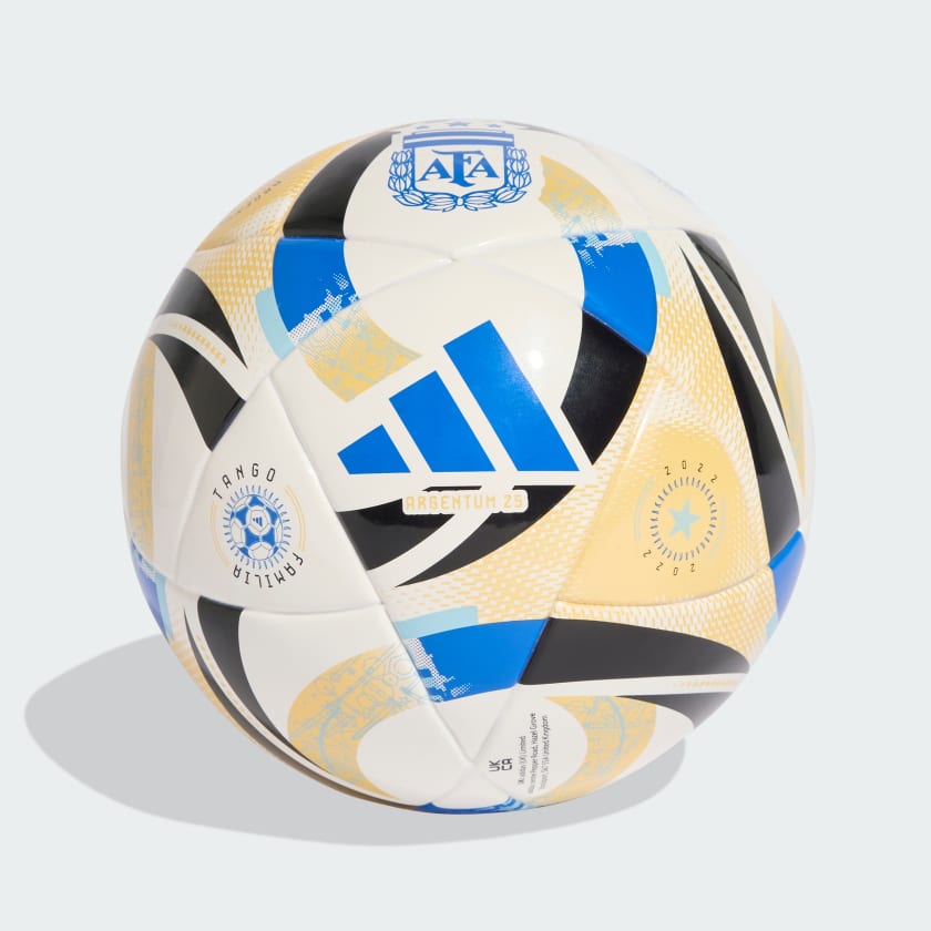 Adidas Mini pelota Argentina 25 White / Icey Blue / Glow Blue / Black