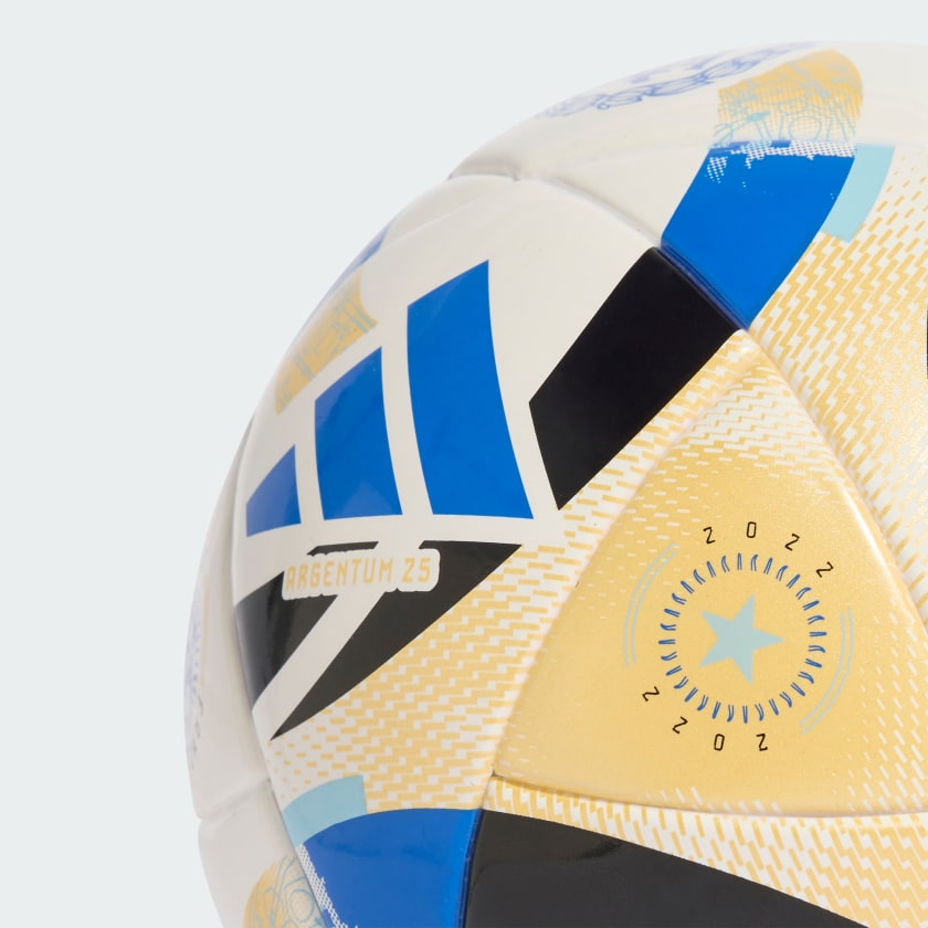 Adidas Mini pelota Argentina 25 White / Icey Blue / Glow Blue / Black