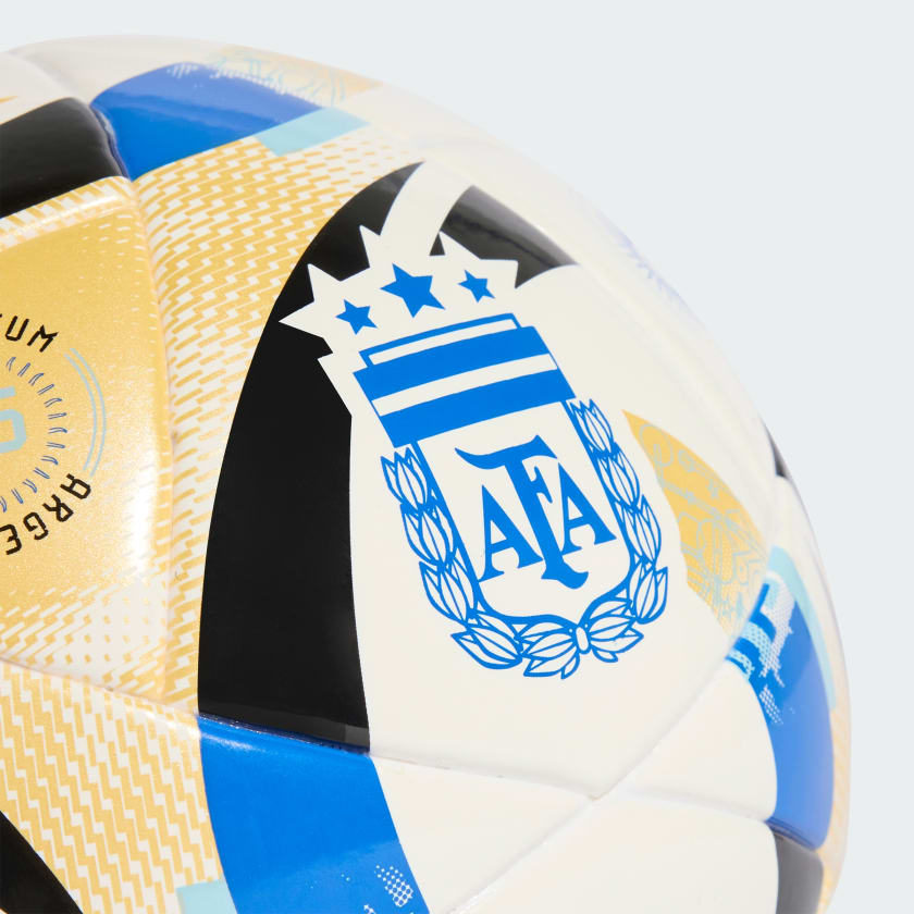 Adidas Mini pelota Argentina 25 White / Icey Blue / Glow Blue / Black
