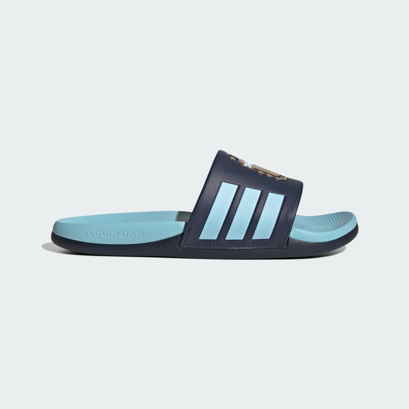 Adidas Ojotas Adilette Comfort 2.0 Argentina Night Navy / Dark Football Gold / Icey Blue
