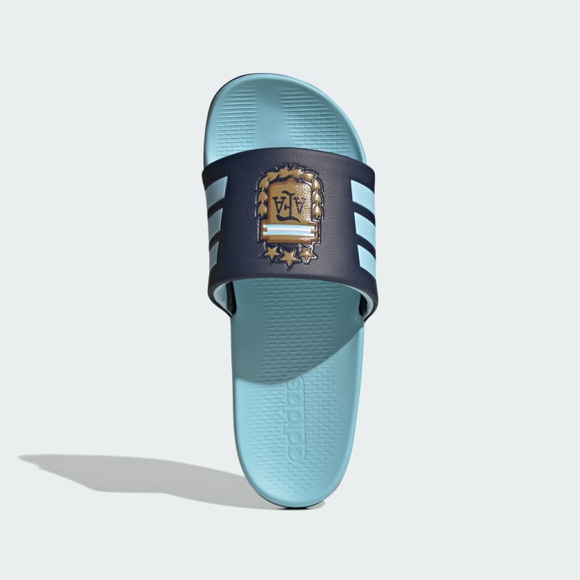 Adidas Ojotas Adilette Comfort 2.0 Argentina Night Navy / Dark Football Gold / Icey Blue